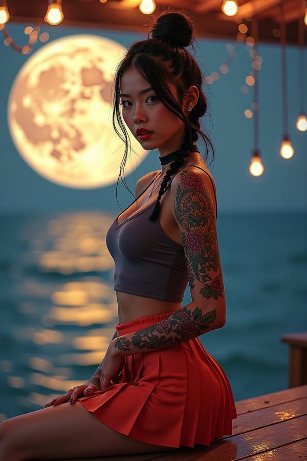 AI-generated image analyzed by PromptLens