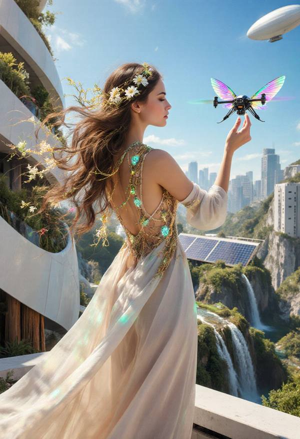 AI-generated image analyzed by PromptLens