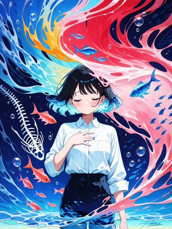 AI-generated image analyzed by PromptLens