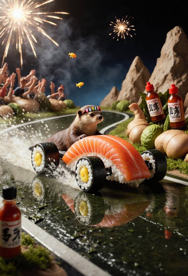 AI-generated image analyzed by PromptLens