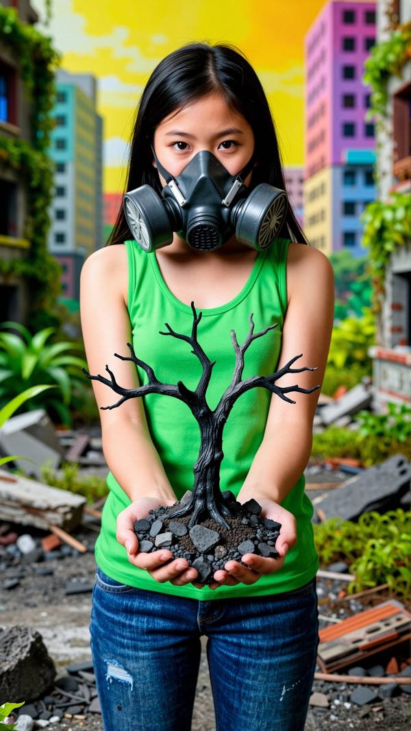 AI-generated image analyzed by PromptLens