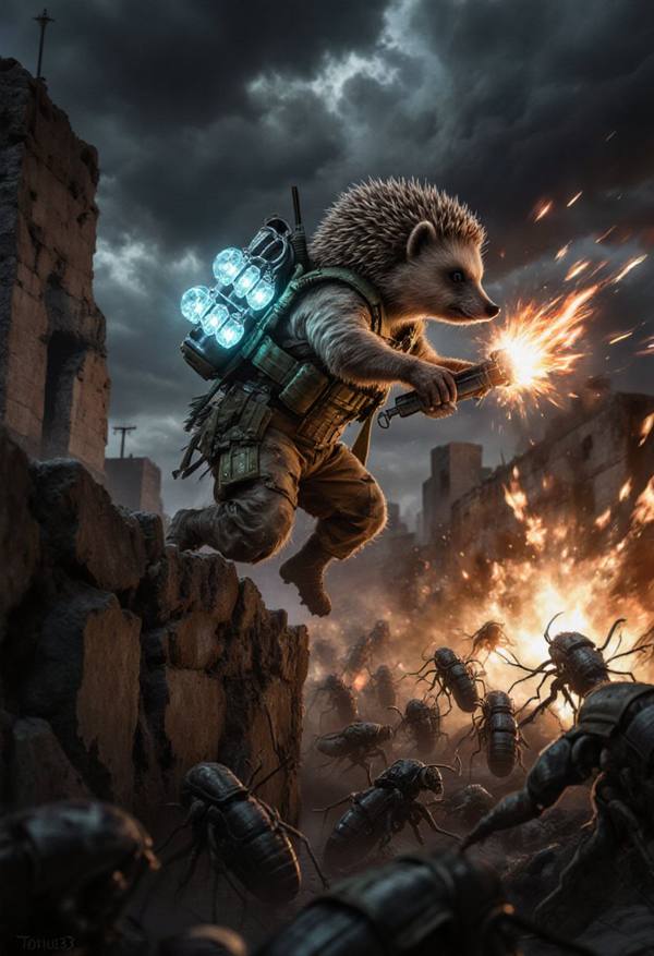 AI-generated image analyzed by PromptLens