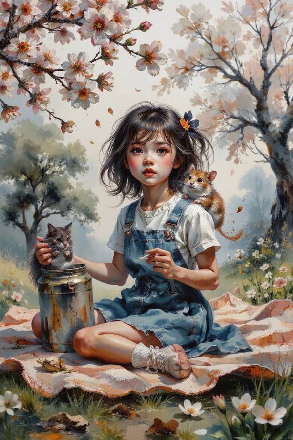 AI-generated image analyzed by PromptLens