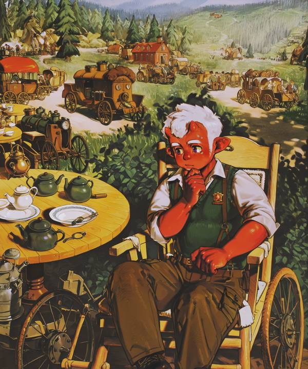 AI-generated image analyzed by PromptLens