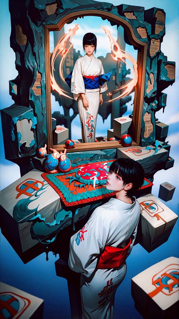 AI-generated image analyzed by PromptLens