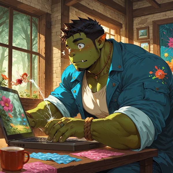 AI-generated image analyzed by PromptLens