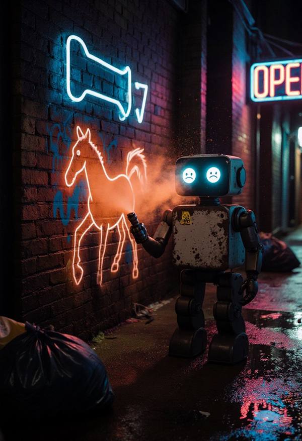 AI-generated image analyzed by PromptLens