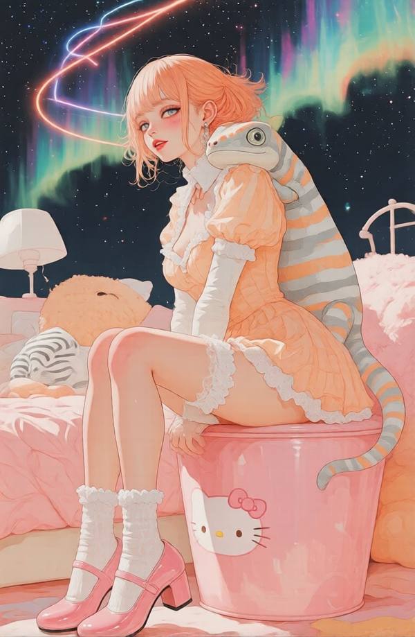 AI-generated image analyzed by PromptLens