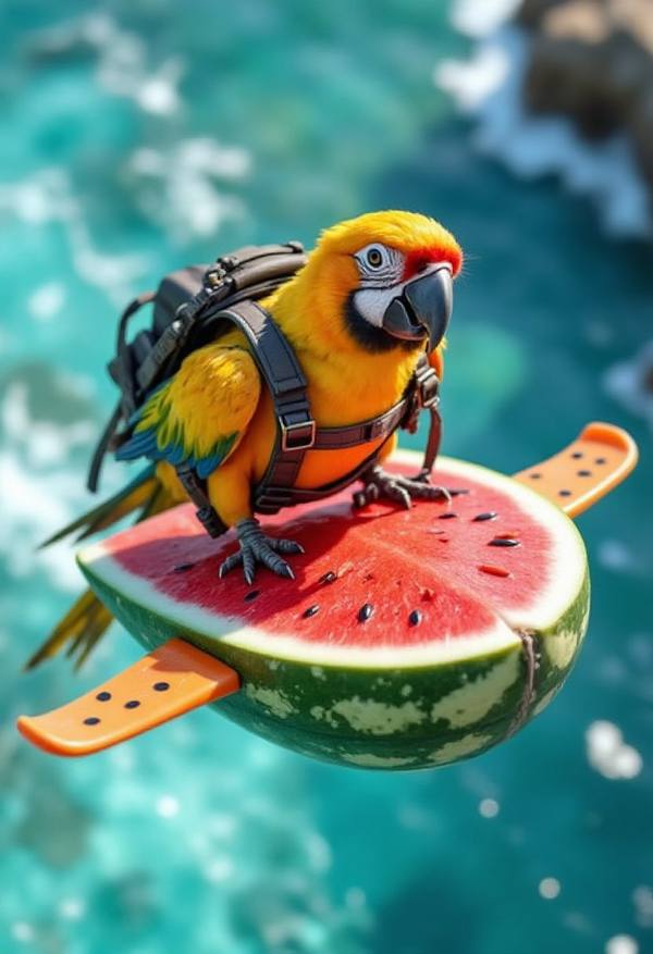 AI-generated image analyzed by PromptLens