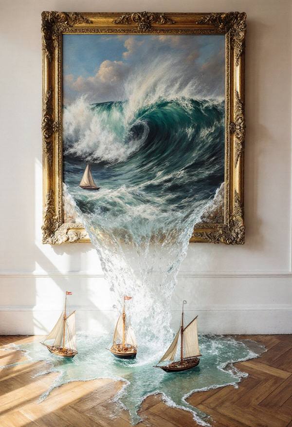 AI-generated image analyzed by PromptLens