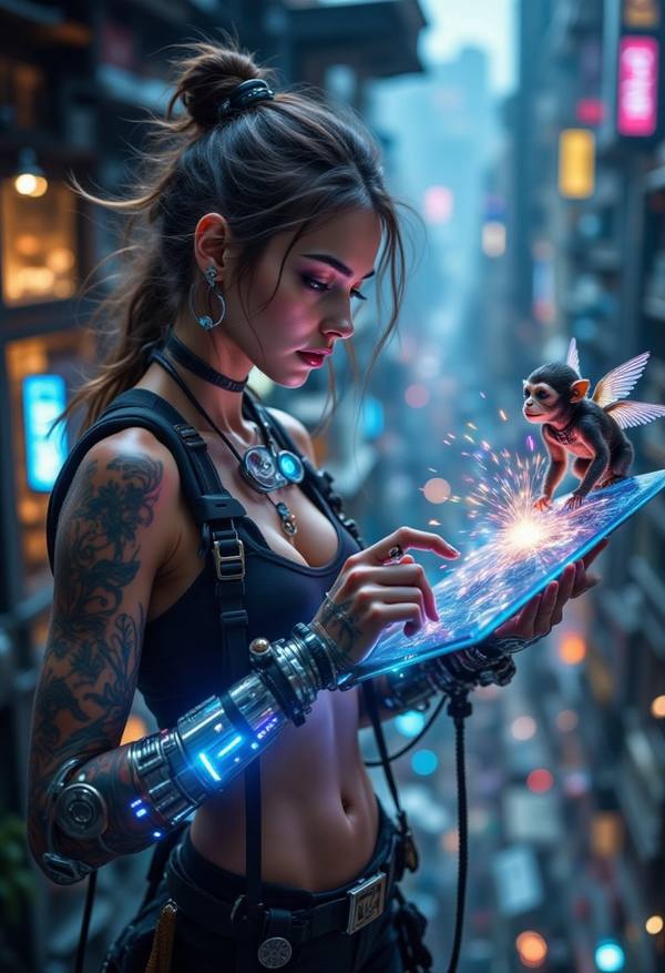 AI-generated image analyzed by PromptLens