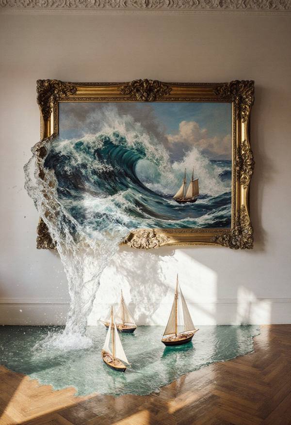 AI-generated image analyzed by PromptLens