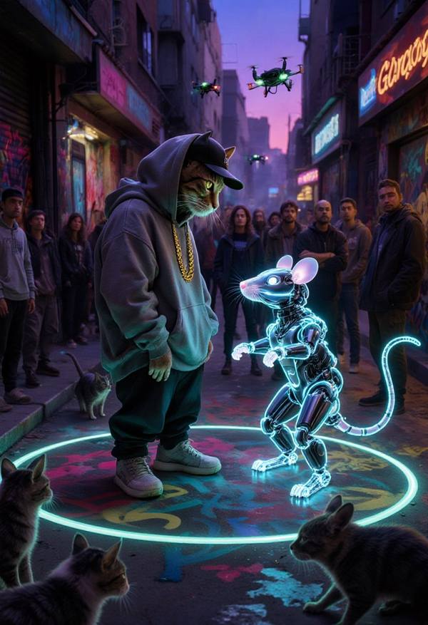 AI-generated image analyzed by PromptLens