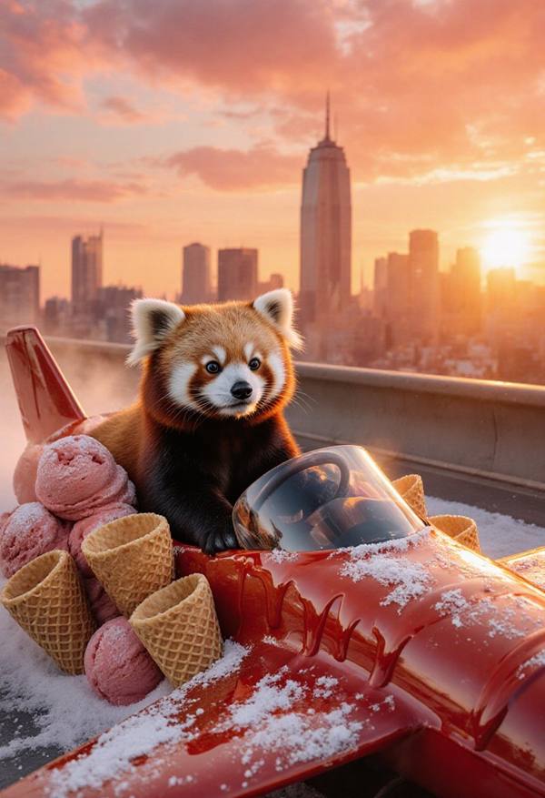 AI-generated image analyzed by PromptLens