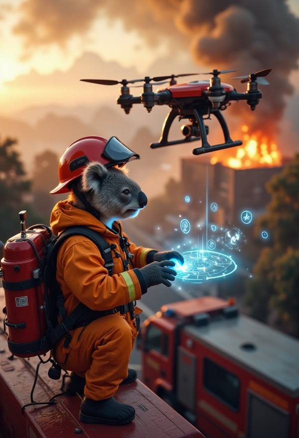 AI-generated image analyzed by PromptLens