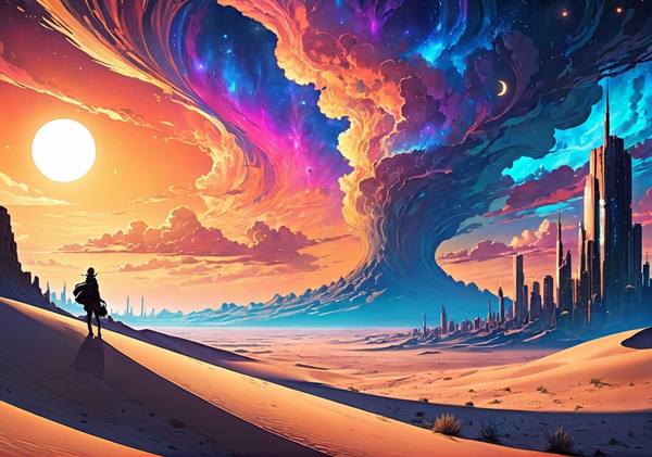 AI-generated image analyzed by PromptLens