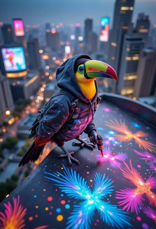 AI-generated image analyzed by PromptLens