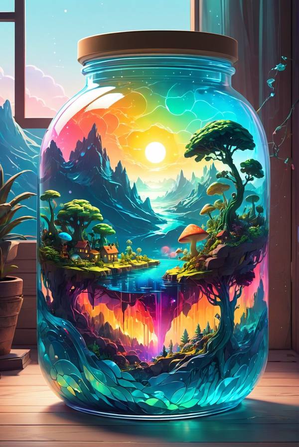 AI-generated image analyzed by PromptLens