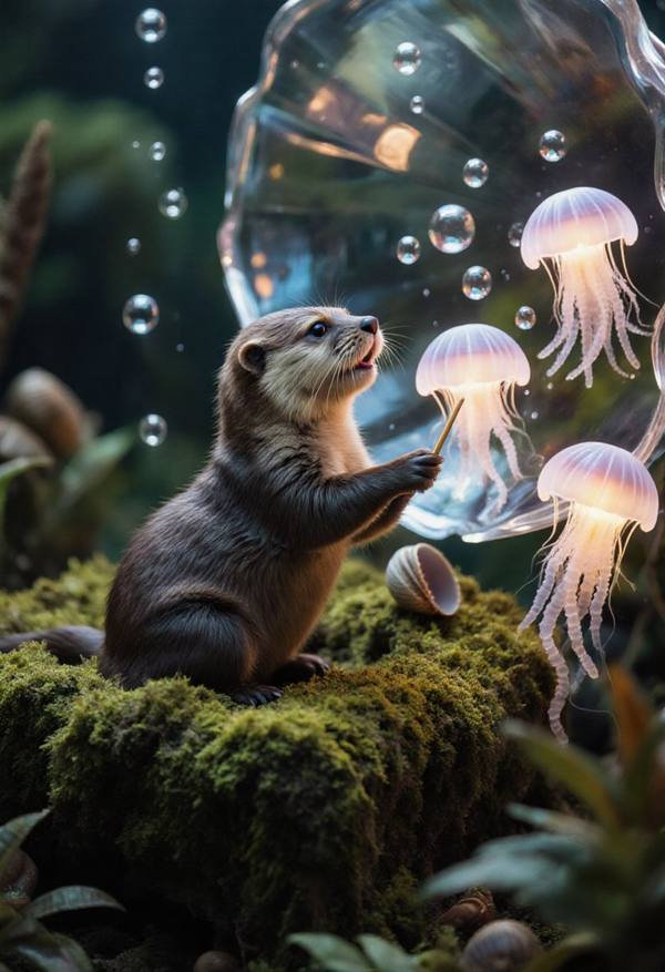 AI-generated image analyzed by PromptLens