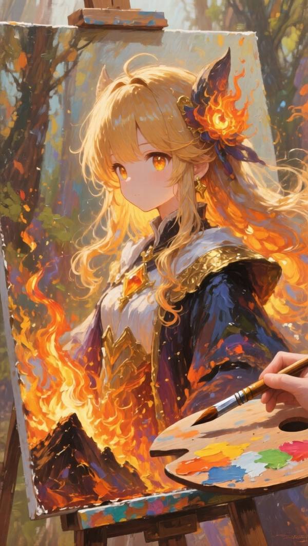 AI-generated image analyzed by PromptLens