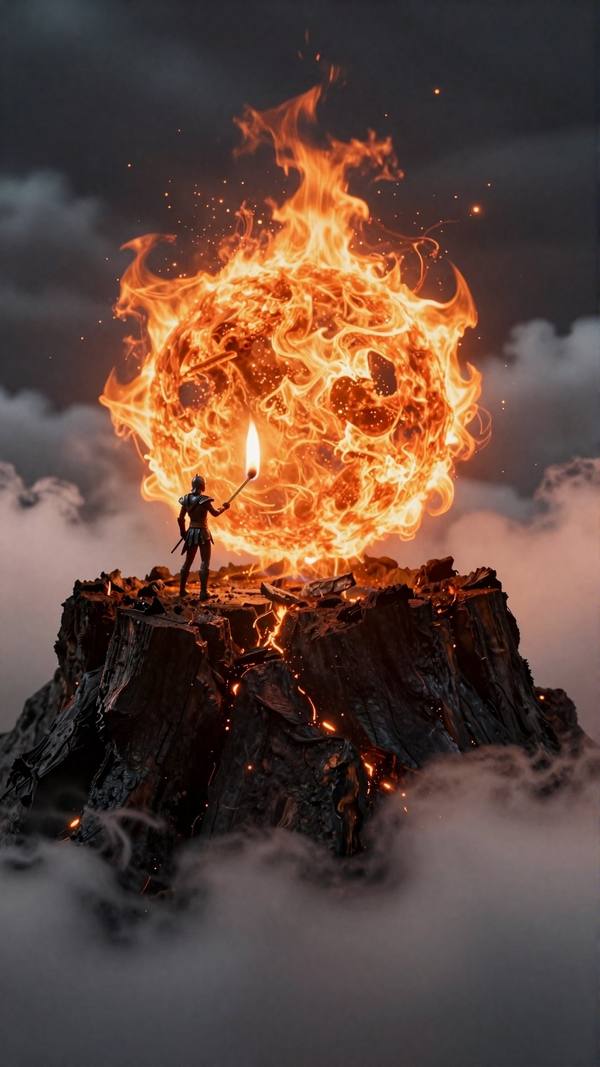 AI-generated image analyzed by PromptLens