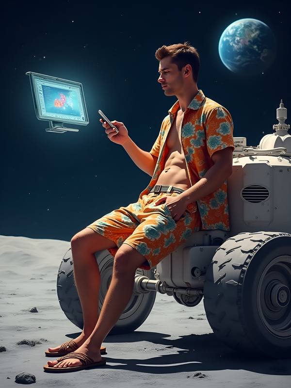 AI-generated image analyzed by PromptLens