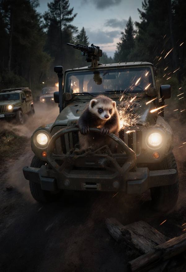 AI-generated image analyzed by PromptLens