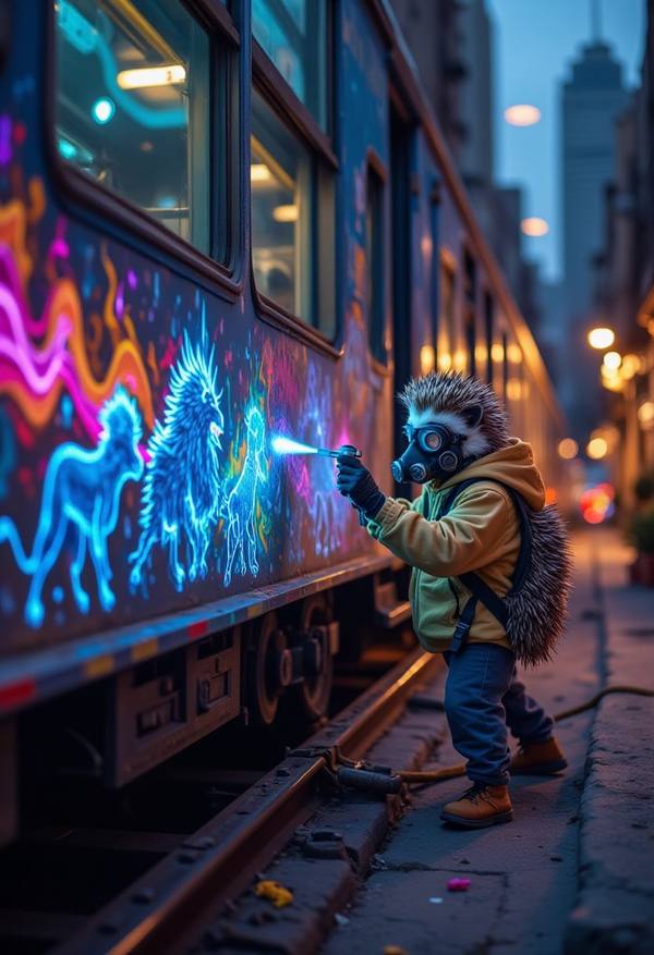 AI-generated image analyzed by PromptLens