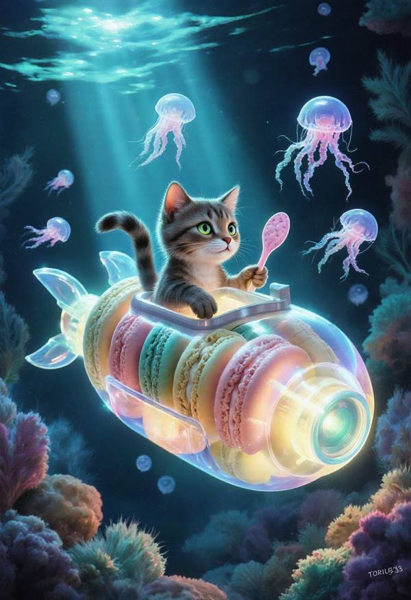 AI-generated image analyzed by PromptLens