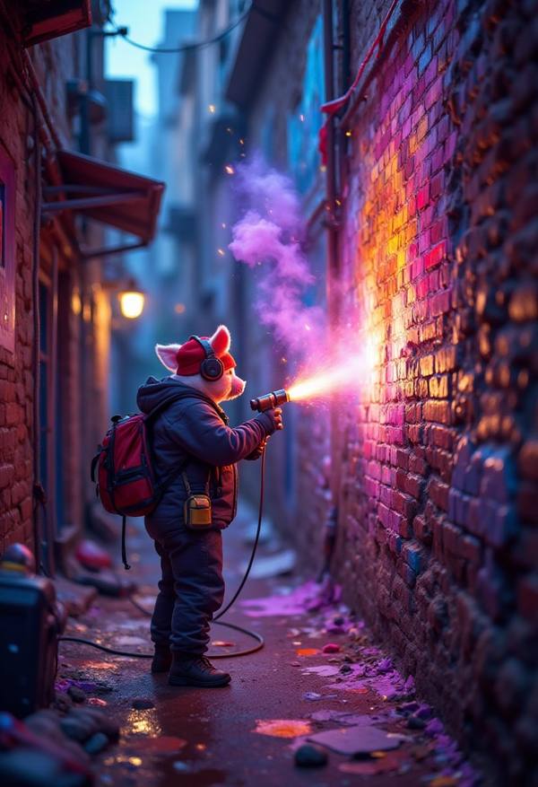 AI-generated image analyzed by PromptLens