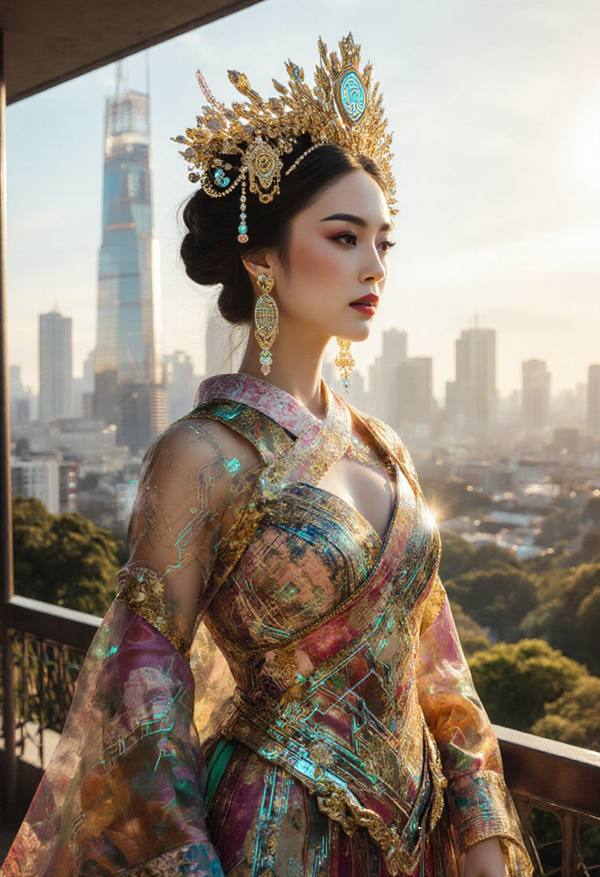 AI-generated image analyzed by PromptLens