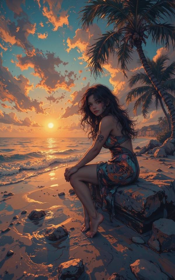 AI-generated image analyzed by PromptLens