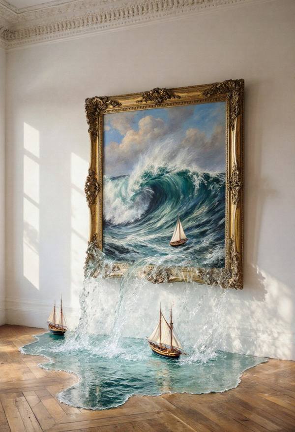 AI-generated image analyzed by PromptLens