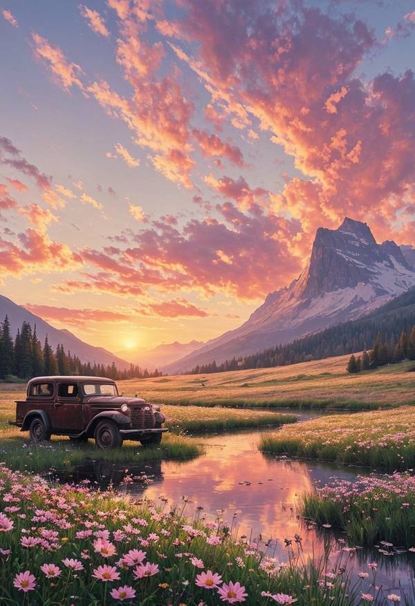 AI-generated image analyzed by PromptLens